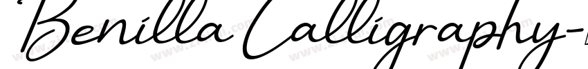 Benilla Calligraphy字体转换